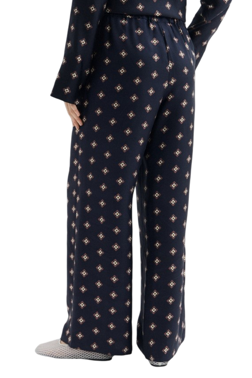 Брюки LADATTI из натурального шелка|Основной цвет:Синий Женский Max Mara Брюки LADATTI из натурального шелка (цвет ), артикул 2626136037 | Фото 4