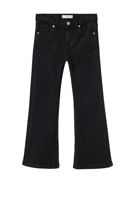 Расклешенные джинсы FIONA с разрезом|Основной цвет:Черный|Артикул:37954043 | Фото 1