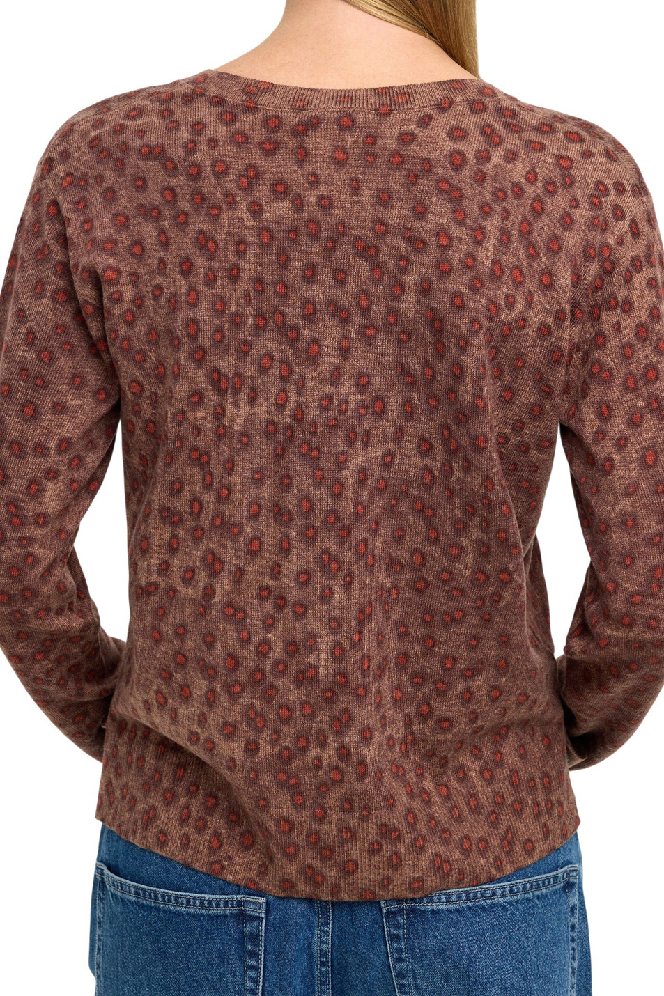 Джемпер с принтом|Основной цвет:Коричневый Женский Parfois Джемпер с принтом (цвет ), артикул 238083 | Фото 4