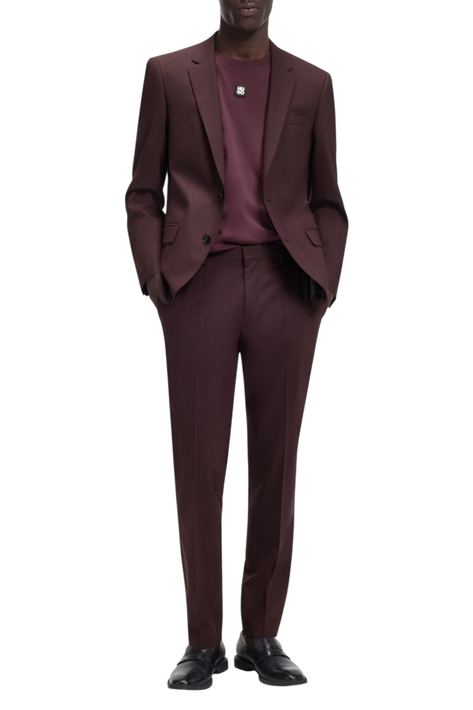 Костюм Henry/Getlin из смесовой шерсти|Основной цвет:Бордовый Мужской HUGO Костюм Henry/Getlin из смесовой шерсти (цвет ), артикул 50547345 | Фото 2