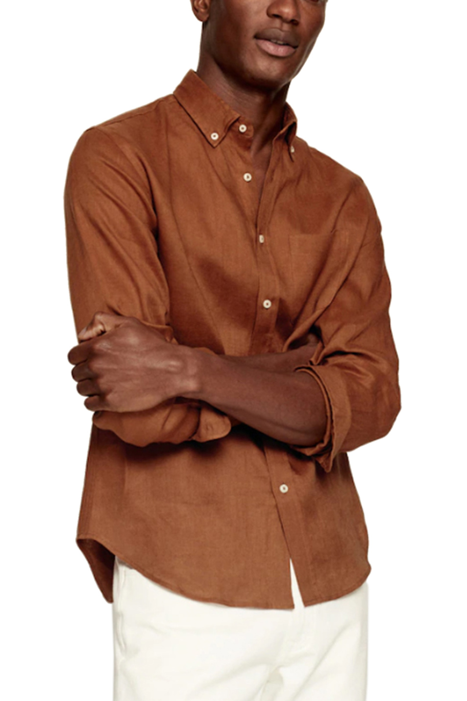 Мужской Mango Man Рубашка AVISPA из чистого льна (цвет ), артикул 87055624 | Фото 3