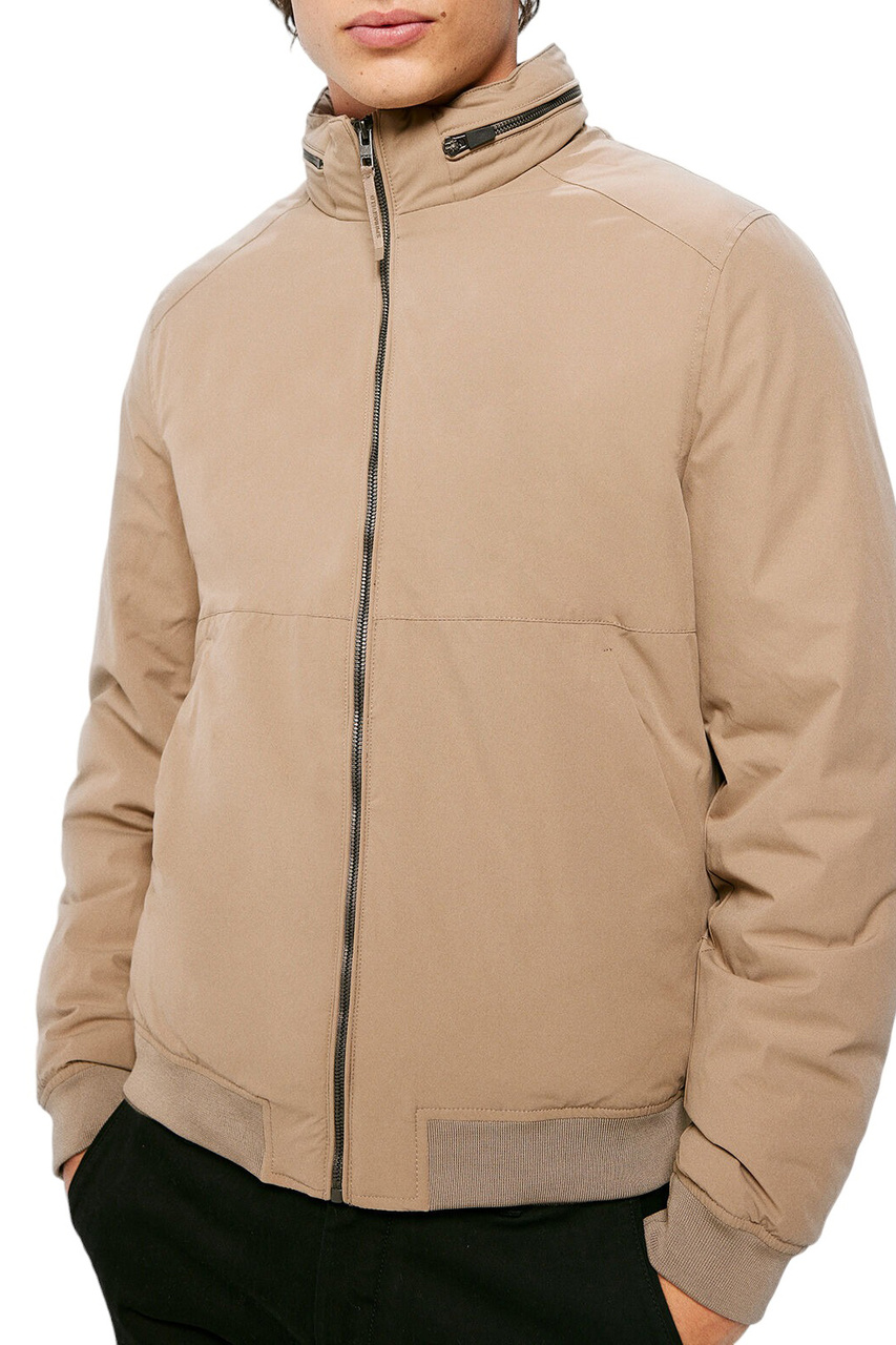 Куртка из водоотталкивающего материала|Основной цвет:Бежевый|Артикул:0956382 | Фото 1