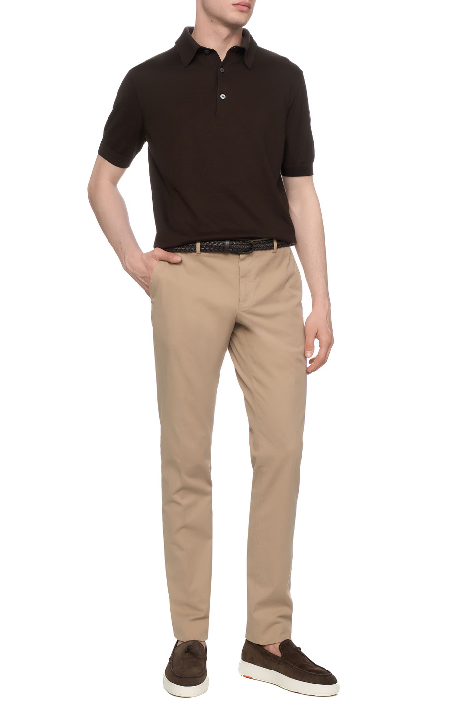 Мужской Zegna Брюки из эластичного хлопка (цвет ), артикул UFI17A9-TR00-NN2R | Фото 3