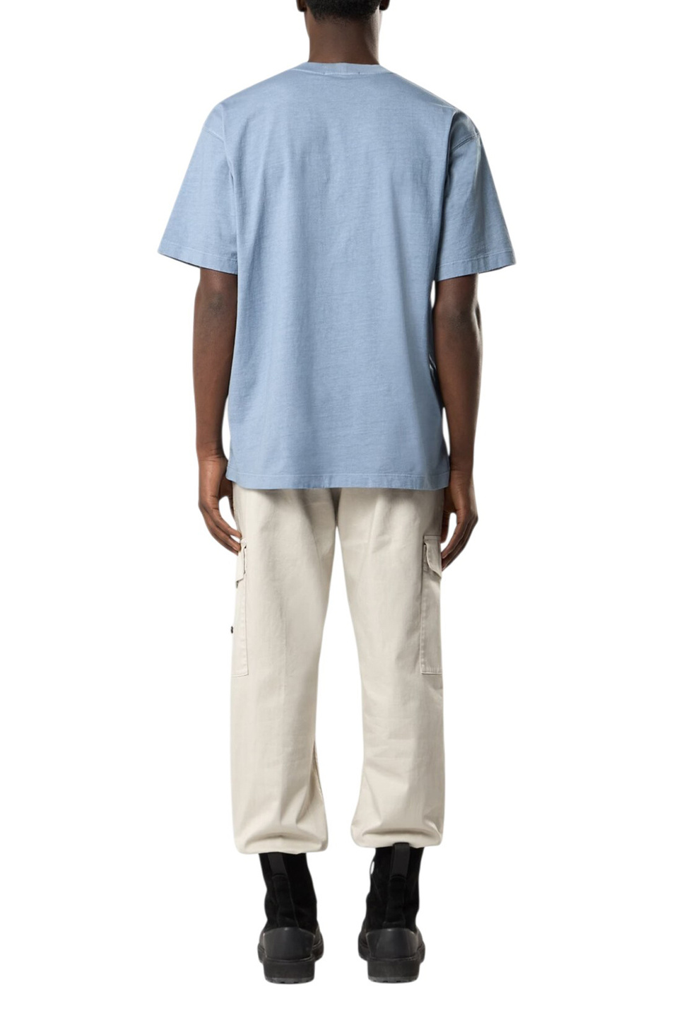 Мужской Stone Island Футболка из хлопка с логотипом (цвет ), артикул L1S152100030-S0115 | Фото 4