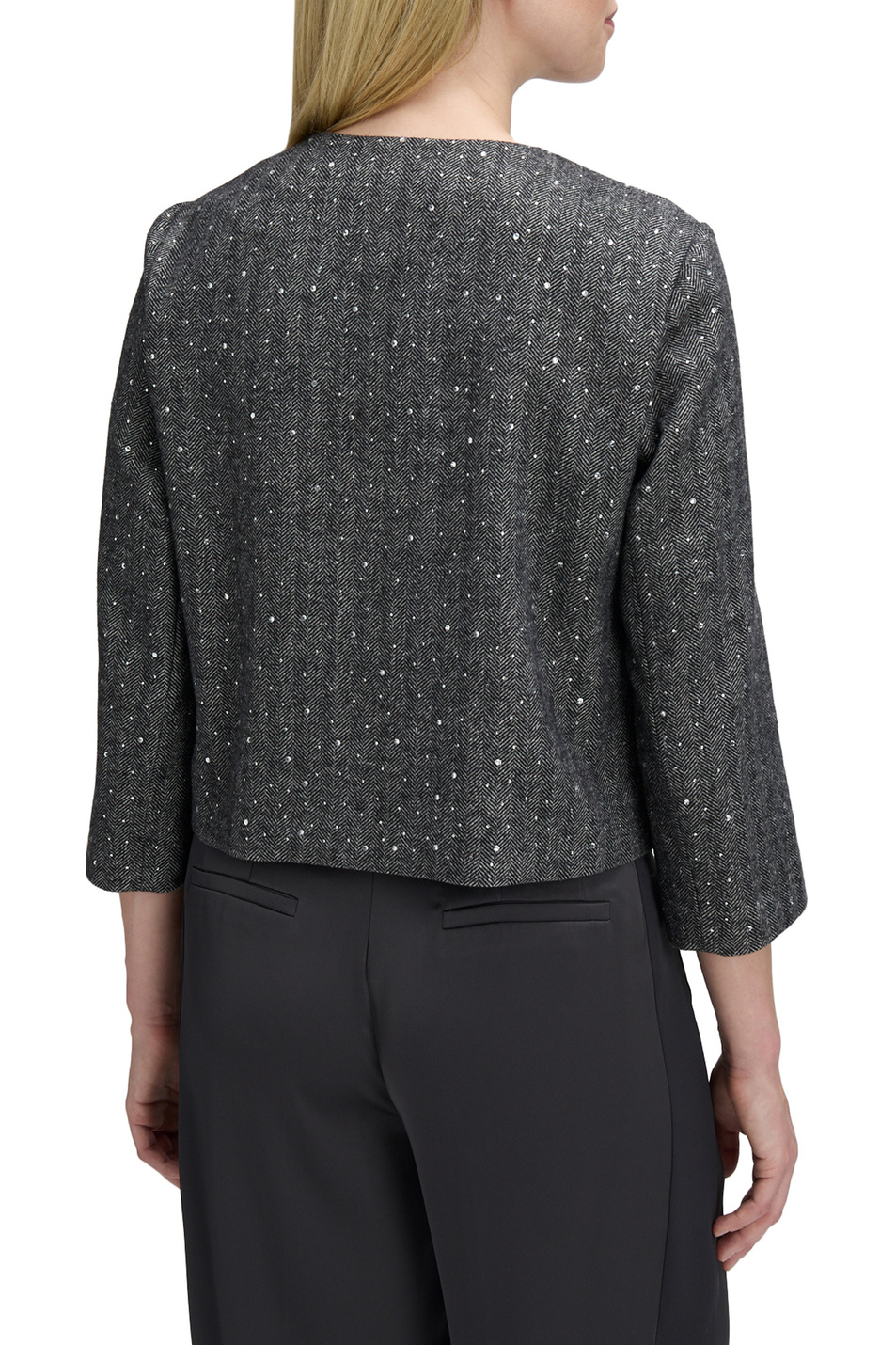 Жакет со стразами|Основной цвет:Серый Женский Betty Barclay Жакет со стразами (цвет ), артикул 4620/1632 | Фото 5