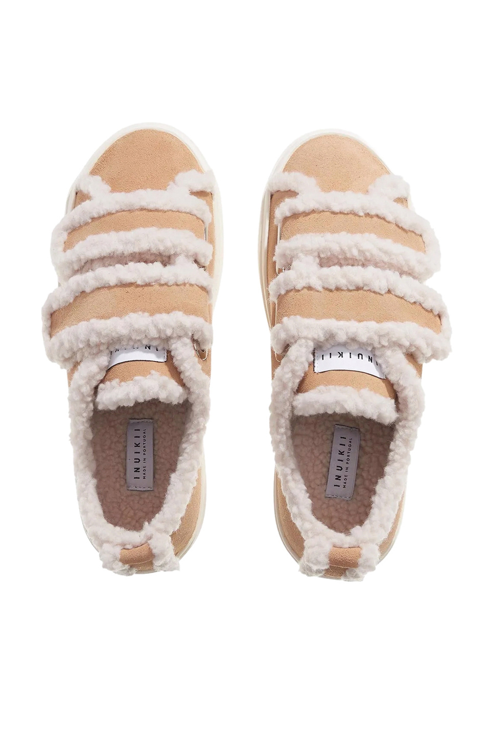 Женский Inuikii Кеды SHEARLING LOW VELCRO с натуральным мехом (цвет ), артикул 1001.001.0231 | Фото 4