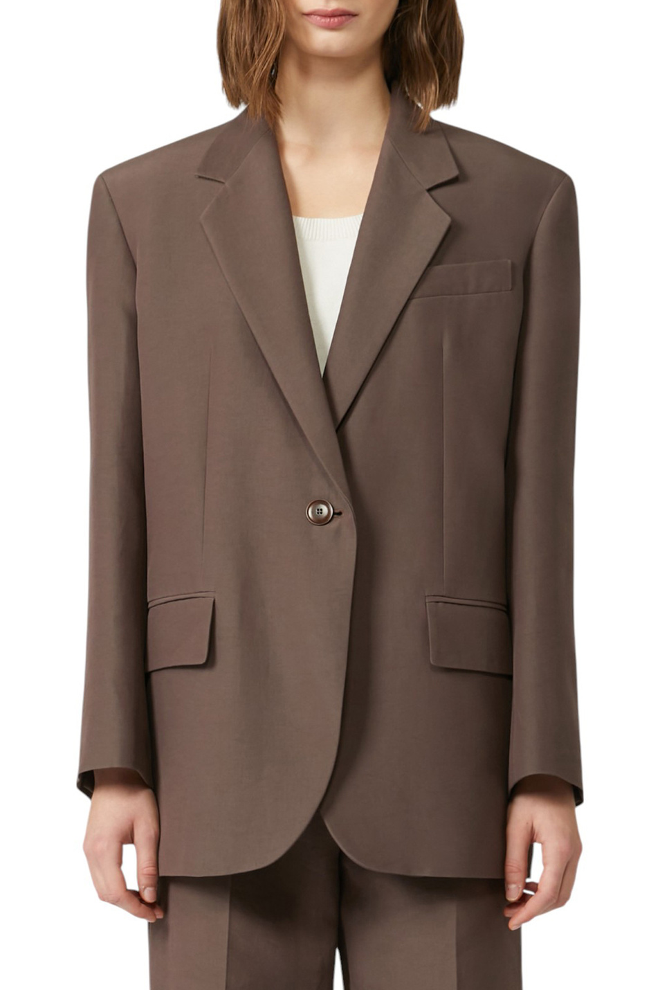 Женский Weekend Max Mara Пиджак FLOC однотонный (цвет ), артикул 2525046081 | Фото 3