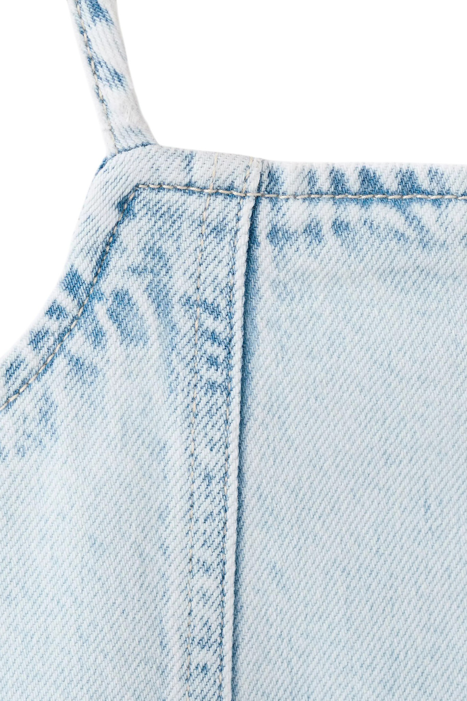 Платье джинсовое BLUE|Основной цвет:Голубой Девочкам Mango Kids Платье джинсовое BLUE (цвет ), артикул 27067922 | Фото 3
