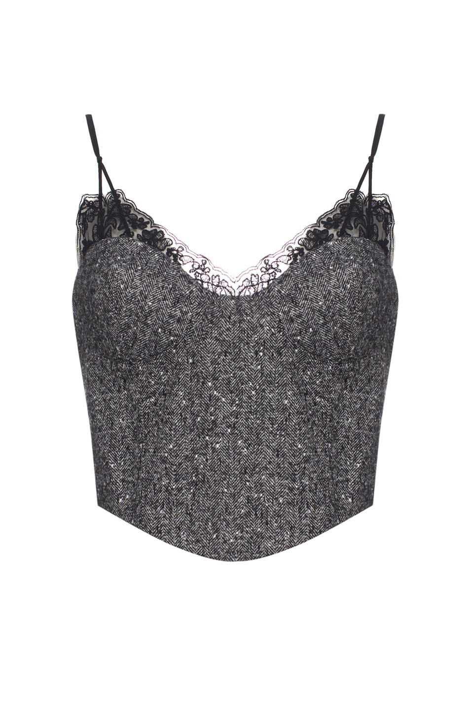 Женский ERMANNO SCERVINO Топ корсетный с кружевом (цвет ), артикул D472L308VBQ | Фото 1