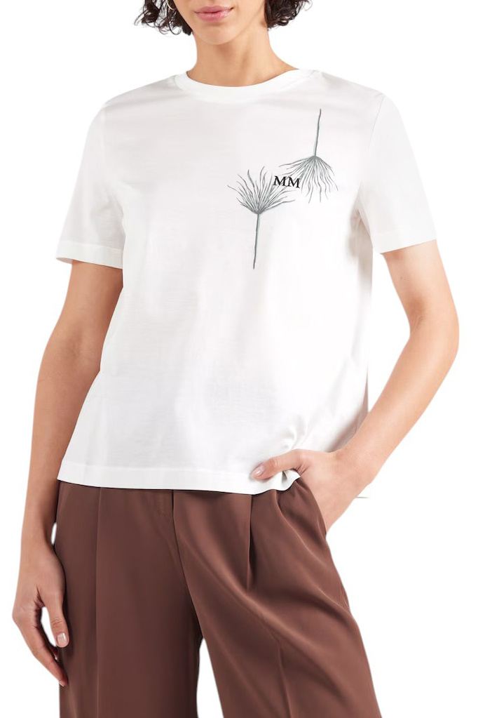 Женский Max Mara Футболка UTA из хлопка (цвет ), артикул 2516941038 | Фото 4