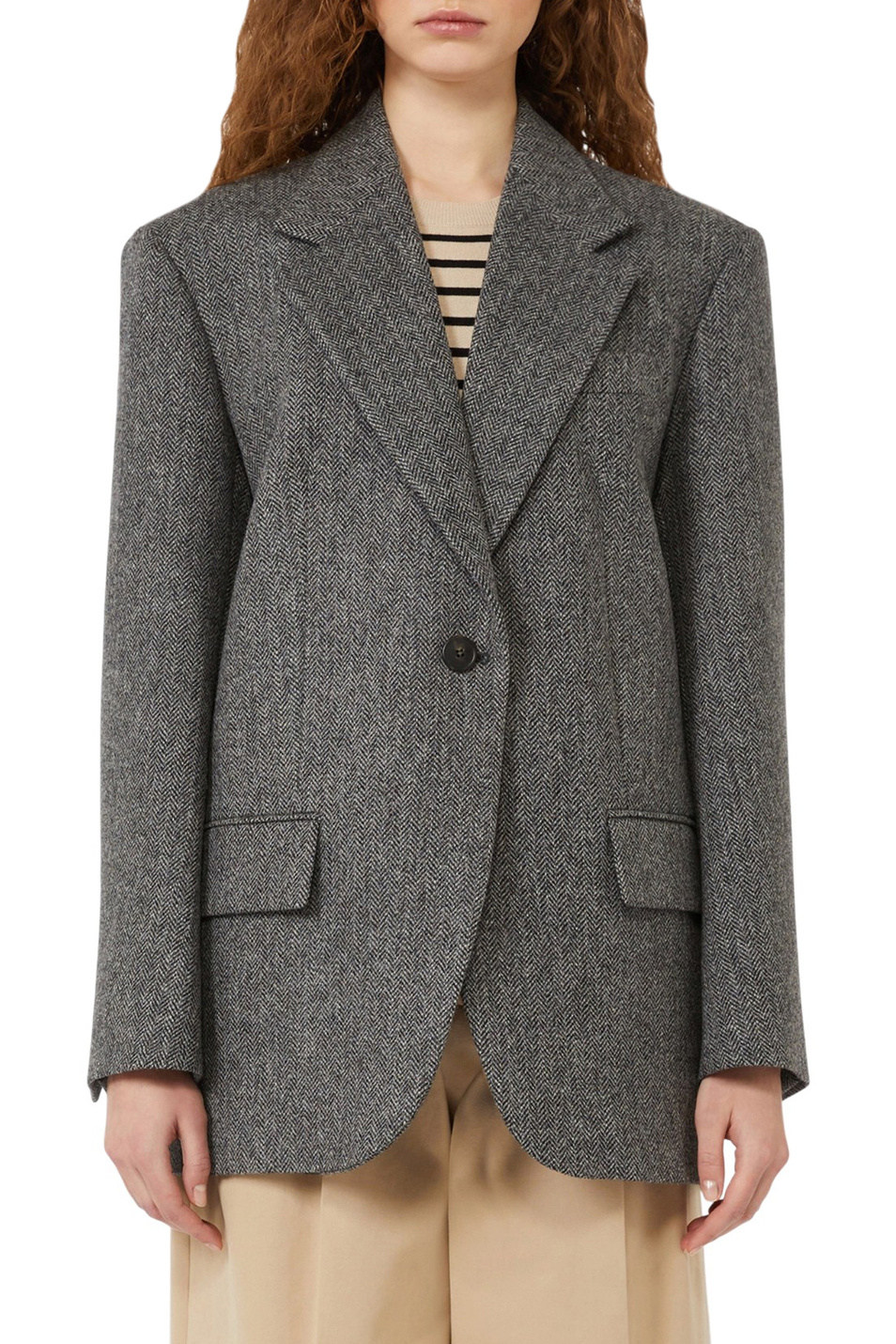 Женский Weekend Max Mara Пиджак TRONTO с прорезными карманами (цвет ), артикул 2525046042 | Фото 3