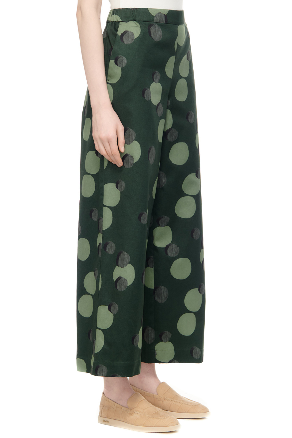 Женский Max Mara Брюки GALLI из натурального хлопка (цвет ), артикул 2416131018 | Фото 3