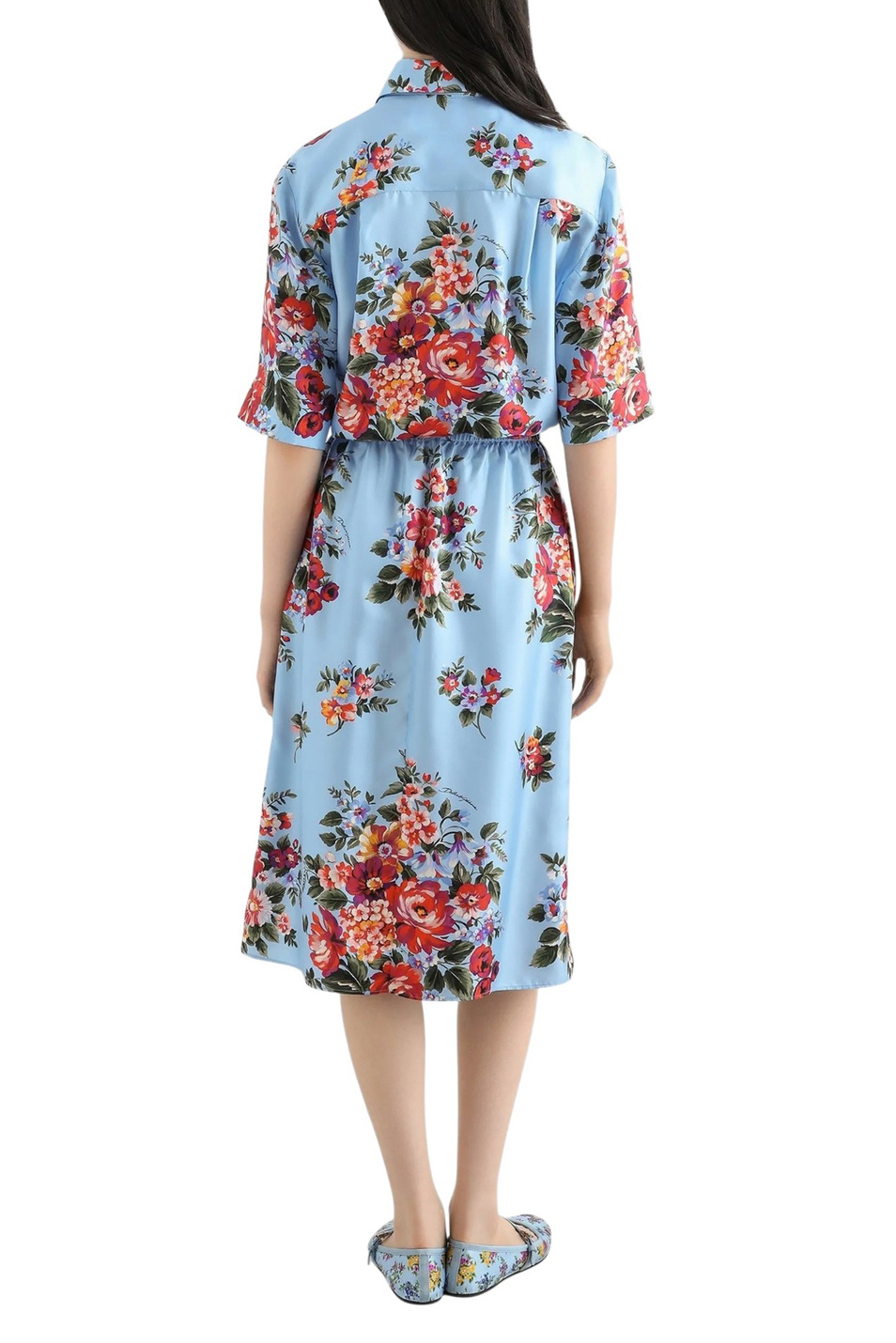 Юбка из шелка|Основной цвет:Голубой Женский Dolce & Gabbana Юбка из шелка (цвет ), артикул F4DCGT-IS11I | Фото 3