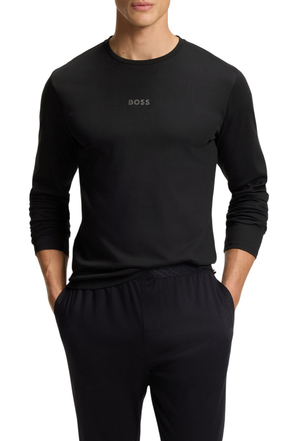 Пижама из хлопка|Основной цвет:Черный Мужской BOSS Пижама из хлопка (цвет ), артикул 50550547 | Фото 4