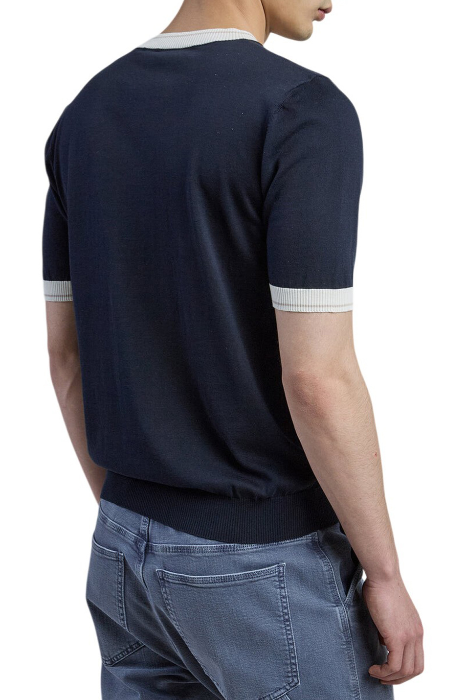 Мужской Eleventy Джемпер с короткими рукавами (цвет ), артикул M76MAGM19-MAG0M013 | Фото 3