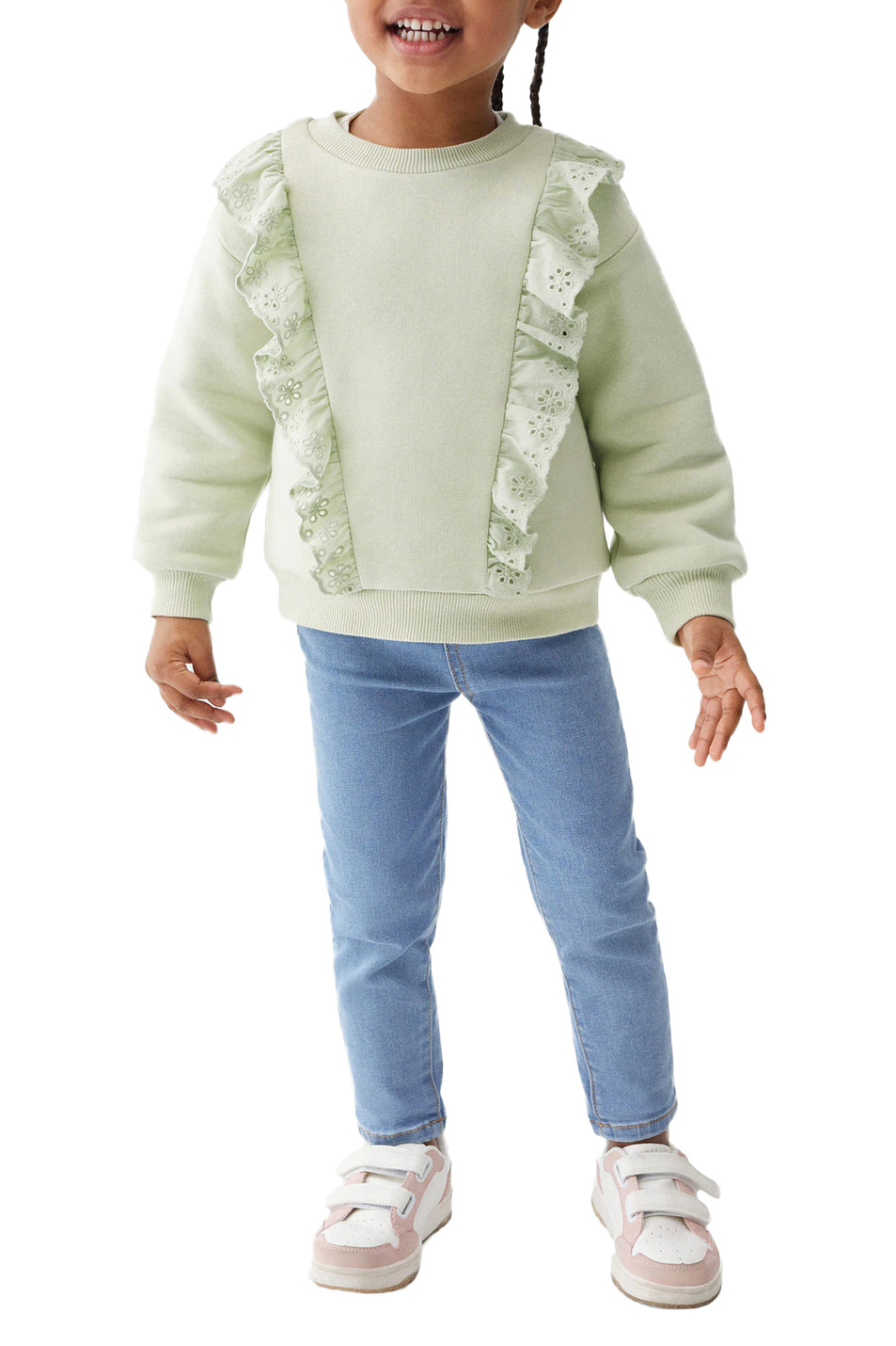 Девочкам Mango Kids Толстовка LISA с оборками (цвет ), артикул 47072538 | Фото 3