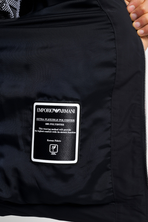 Emporio Armani Куртка на двухсторонней молнии с логотипом (Синий цвет), артикул 8N1BL5-1NFMZ | Фото 3