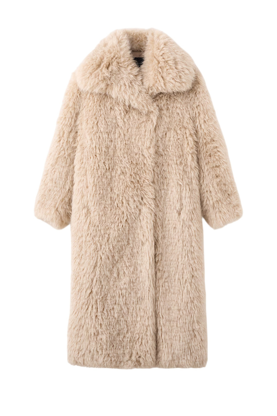 Шуба YETI|Основной цвет:Бежевый Женский Mango Шуба YETI (цвет ), артикул 17047908 | Фото 1