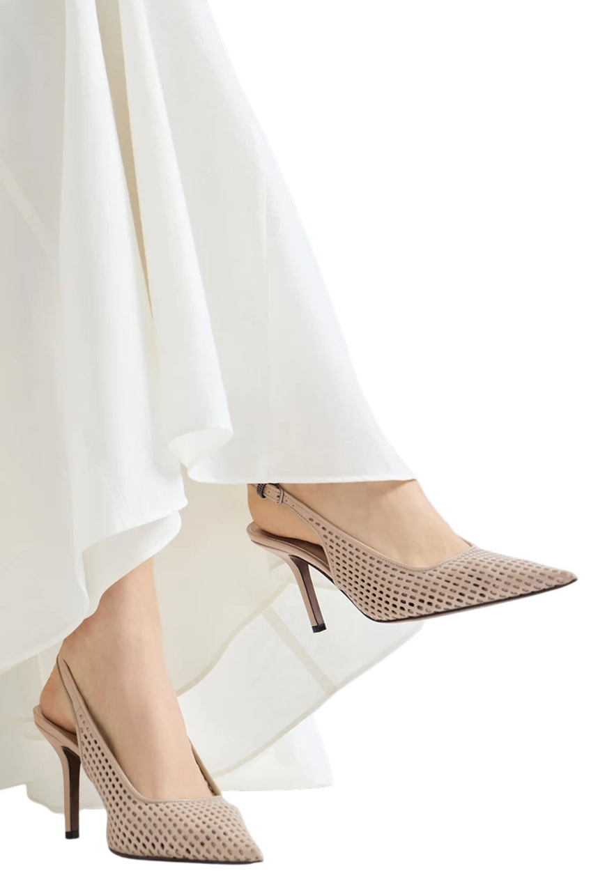 Женский Brunello Cucinelli Туфли из натуральной кожи (цвет ), артикул MZSKC3253 | Фото 5