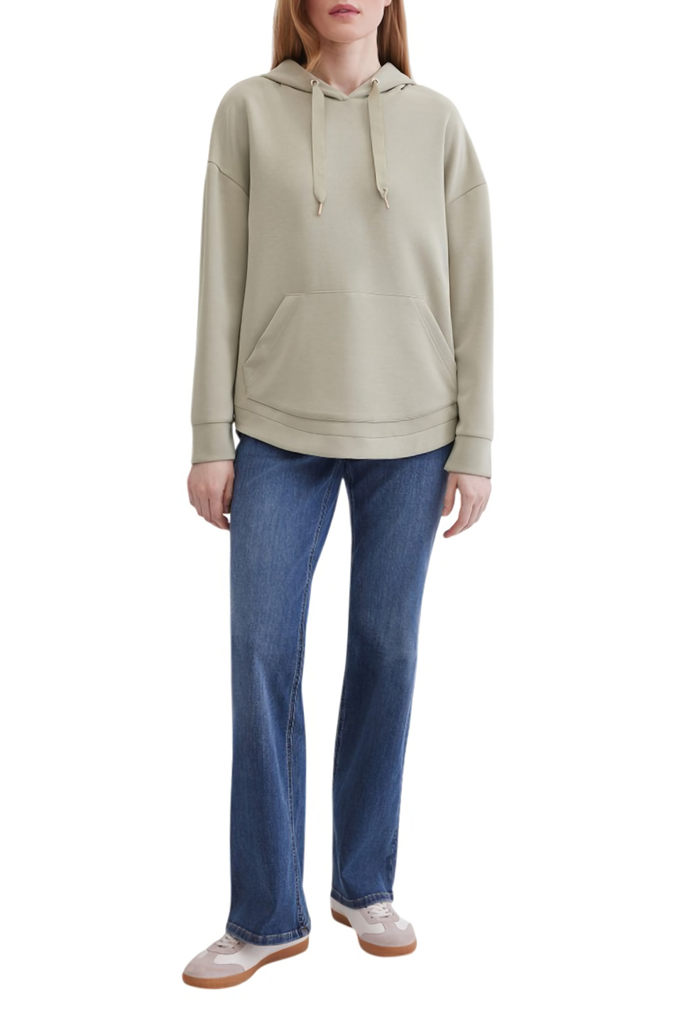 Худи однотонное|Основной цвет:Хаки Женский Gerry Weber Худи однотонное (цвет ), артикул 170003-56006 | Фото 3