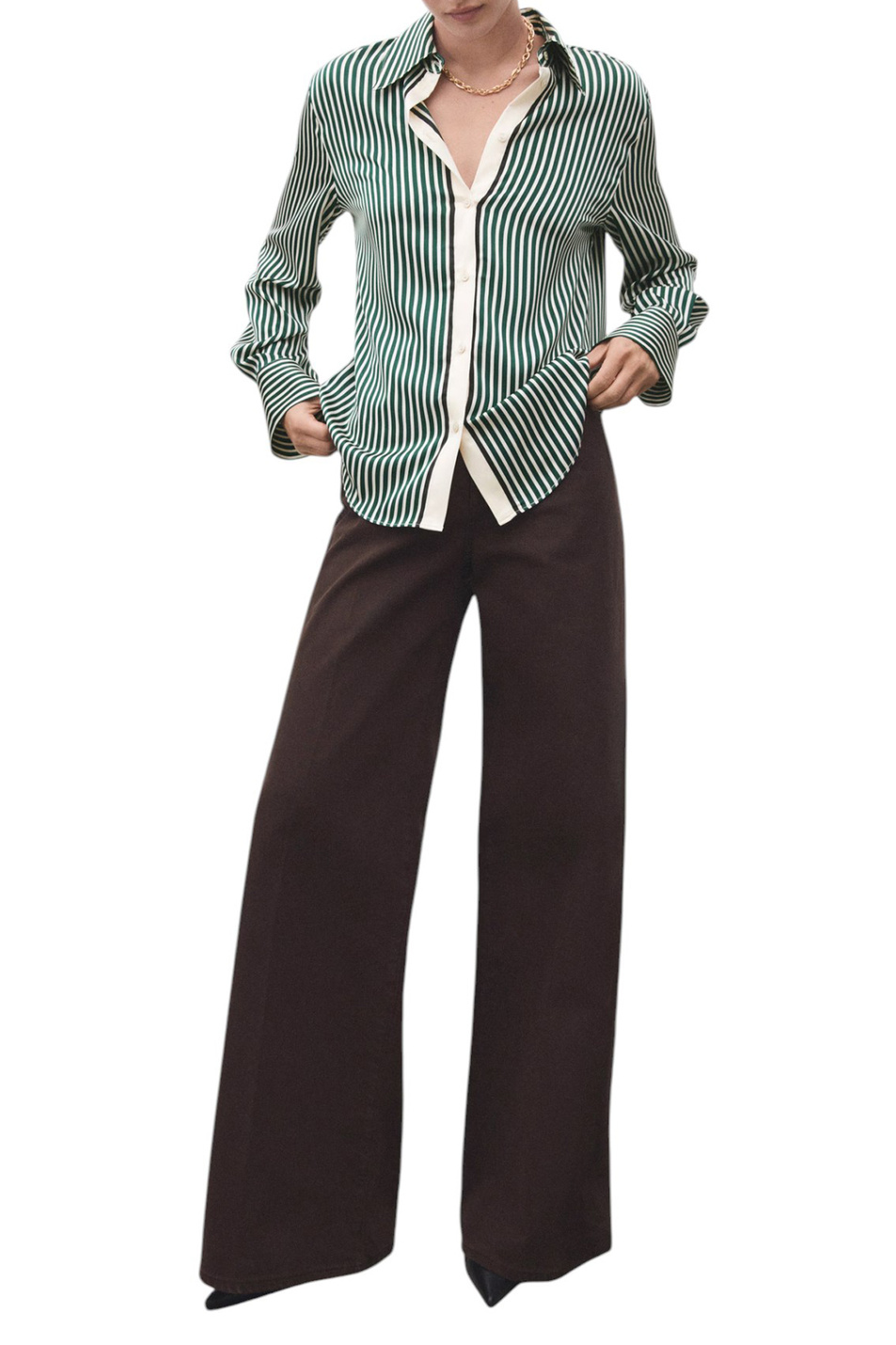 Женский Mango Рубашка MARGARET в полоску (цвет ), артикул 17087805 | Фото 2