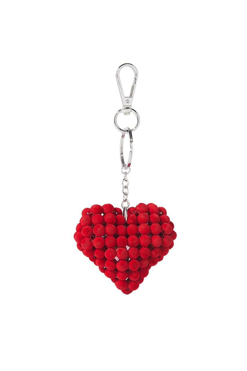 Брелок для ключей в виде сердца|Основной цвет:Красный|Артикул:168799 | Фото 1