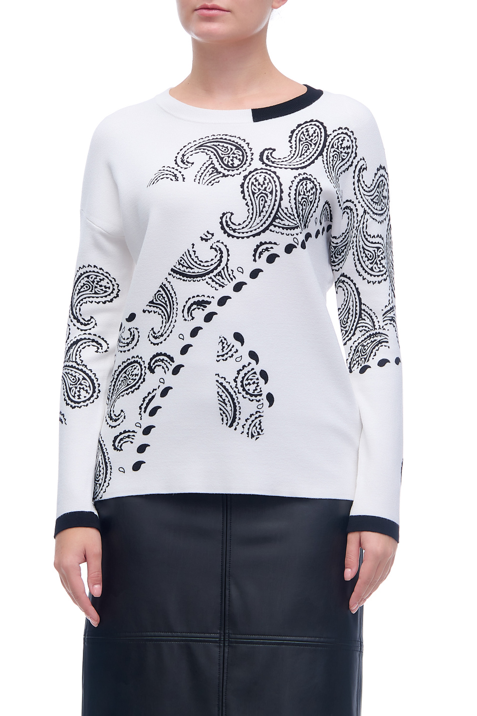 Женский Gerry Weber Джемпер из вискозы с принтом (цвет ), артикул 570536-44702 | Фото 4
