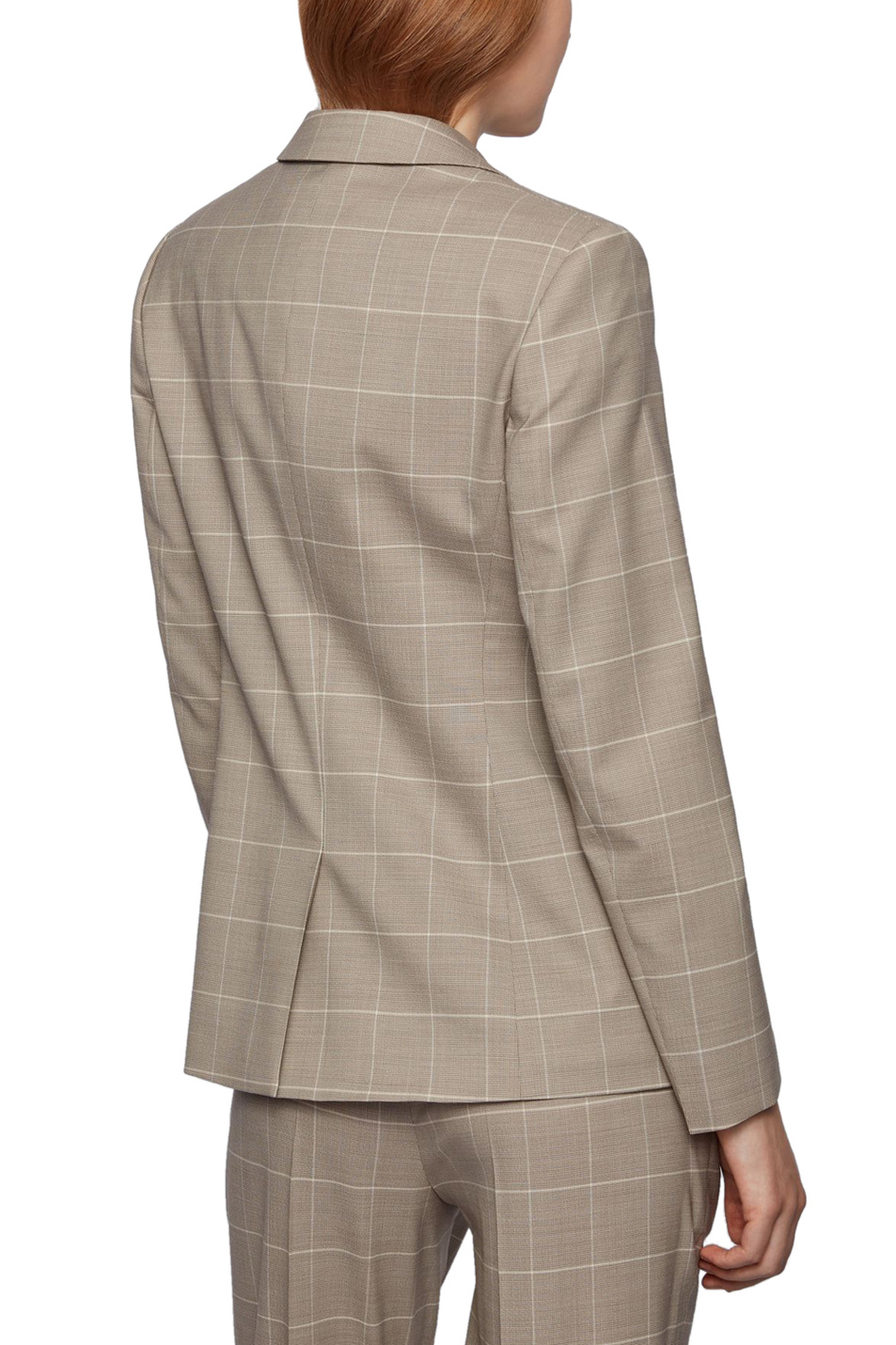 BOSS Двубортный пиджак Jacelynne из натуральной шерсти и шелка (цвет ), артикул 50455668 | Фото 4