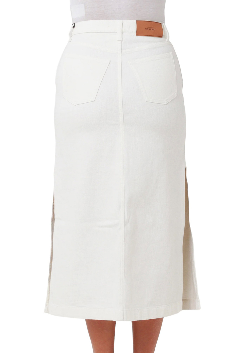 Женский 7 for all Mankind Юбка MIDI SKIRT джинсовая из эластичного хлопка (цвет ), артикул JSC8C290SU | Фото 4