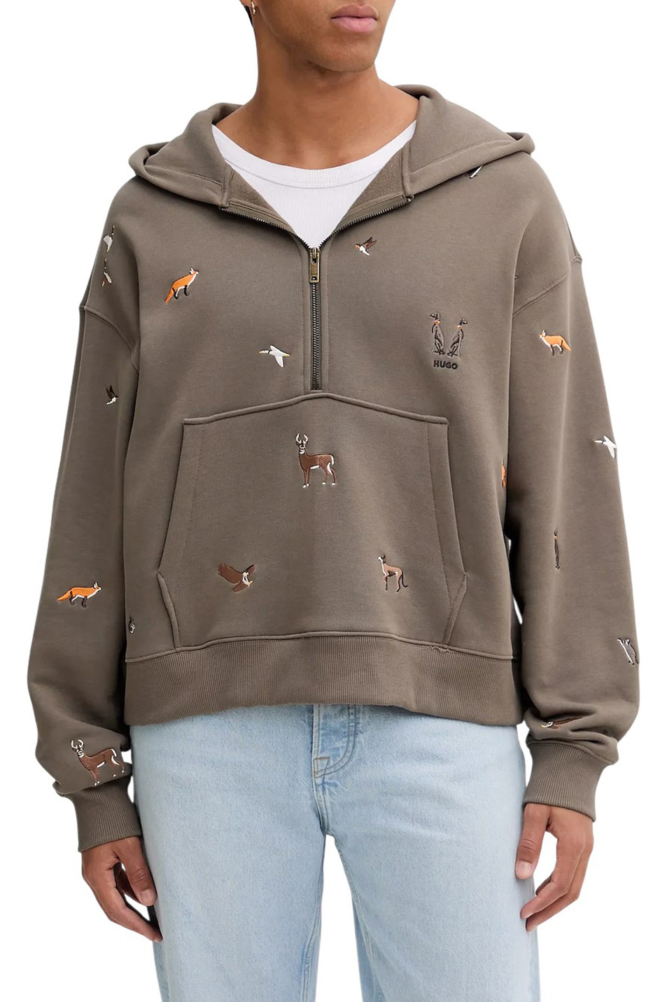 Мужской HUGO Толстовка Dilanoro из хлопка (цвет ), артикул 50549136 | Фото 4