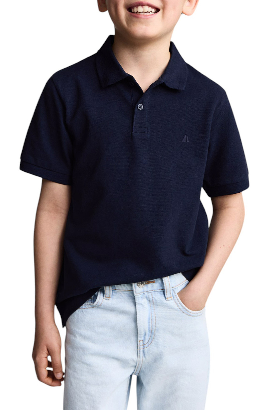 Мальчикам Mango Kids Поло JAVIER8 из хлопка (цвет ), артикул 87094389 | Фото 4