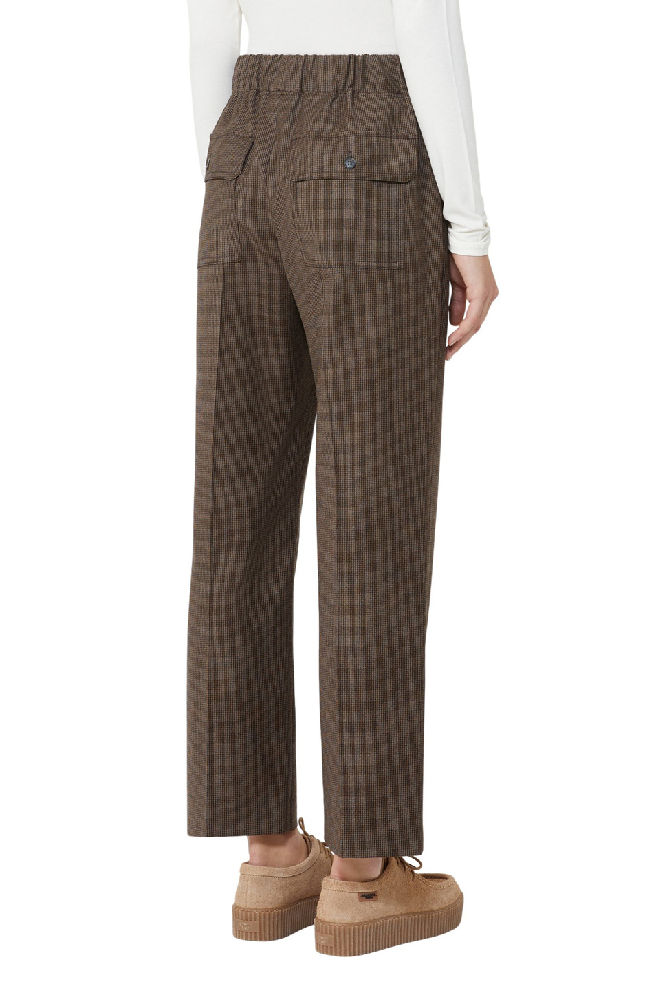 Женский Weekend Max Mara Брюки HATELEY из эластичной шерсти (цвет ), артикул 2525136022 | Фото 4