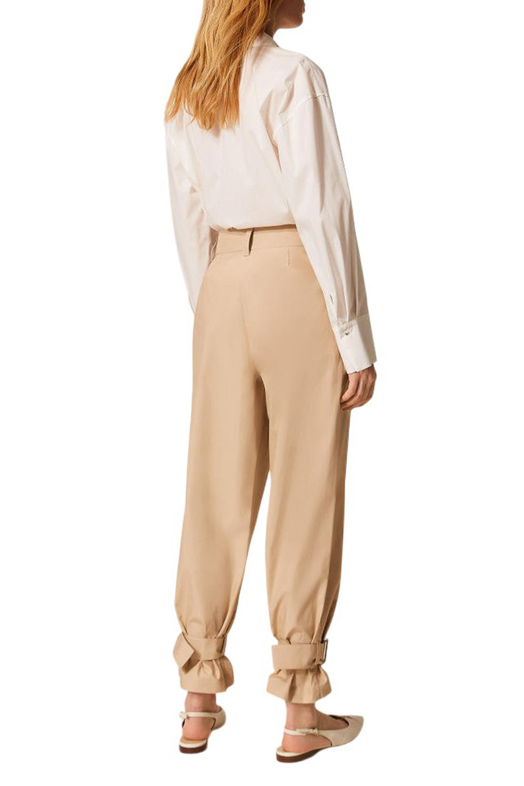 Женский TWINSET Milano Брюки из хлопка (цвет ), артикул 261AP208C | Фото 4