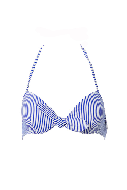 Бюстгальтер купальный с декоративным бантом|Основной цвет:Синий|Артикул:V5705-2110 | Фото 1