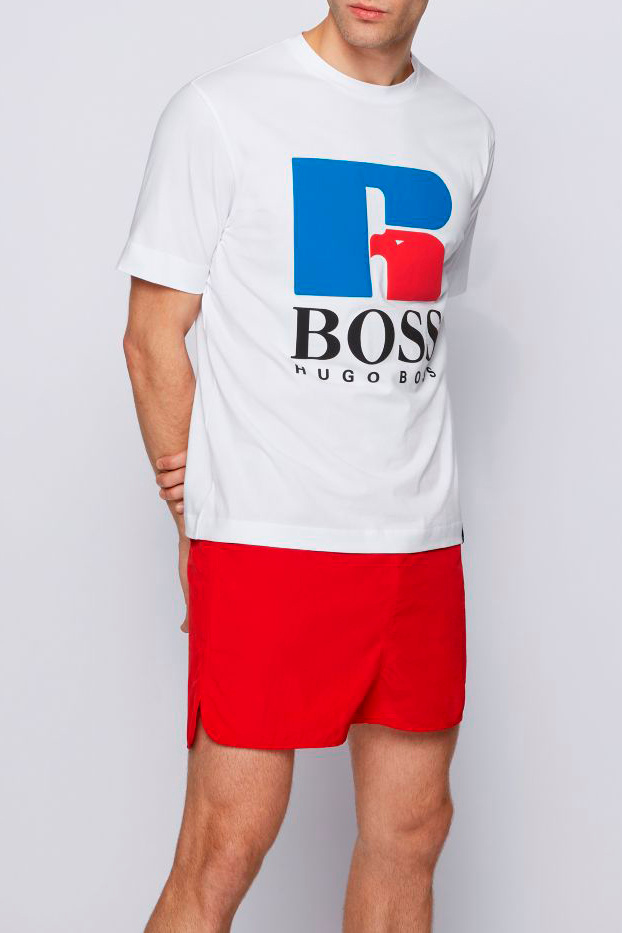 BOSS Футболка свободного кроя из эластичного хлопка с логотипом (цвет ), артикул 50457636 | Фото 2