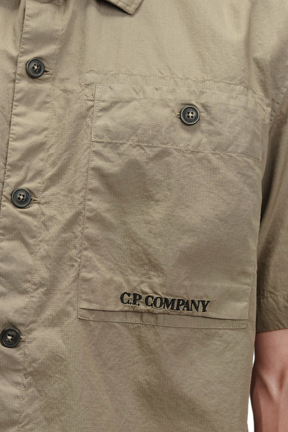 C.P. Company Рубашка с нагрудными карманами и логотипом (цвет ), артикул 12CMSH284A005691G | Фото 5