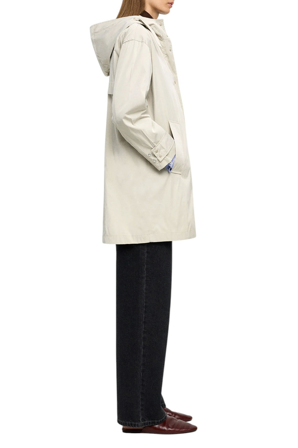 Парка с капюшоном|Основной цвет:Серый Женский Parfois Парка с капюшоном (цвет ), артикул 237424 | Фото 4