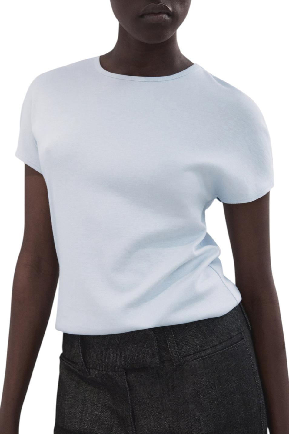 Женский Mango Футболка ZANI однотонная (цвет ), артикул 27007805 | Фото 3