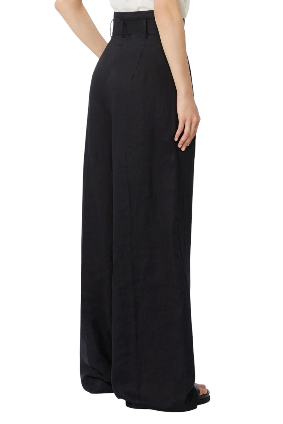 Женский Max Mara Брюки MATERIA изо льна с поясом (цвет ), артикул 2616131092 | Фото 4