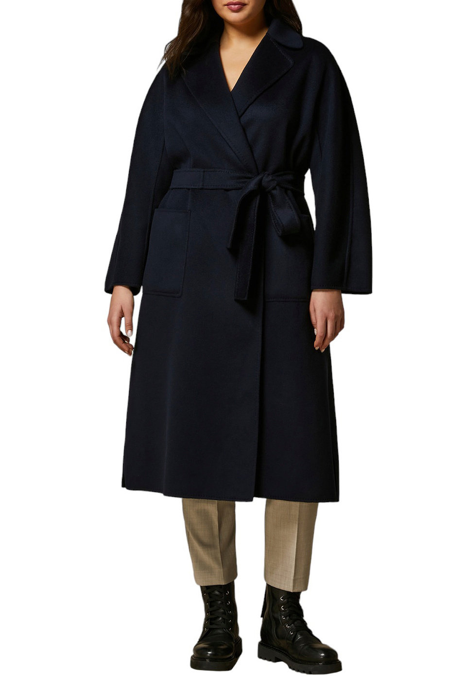 Женский Marina Rinaldi Пальто BOLIVIA из натуральной шерсти (цвет ), артикул 2417011011 | Фото 2