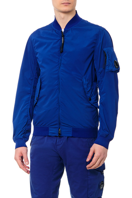 Куртка с двухсторонней молнией|Основной цвет:Синий|Артикул:12CMOW004A005864G | Фото 1