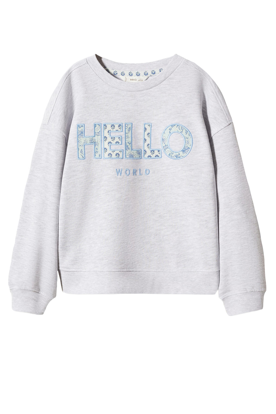 Девочкам Mango Kids Толстовка HELLO с вышивкой (цвет ), артикул 47065138 | Фото 1