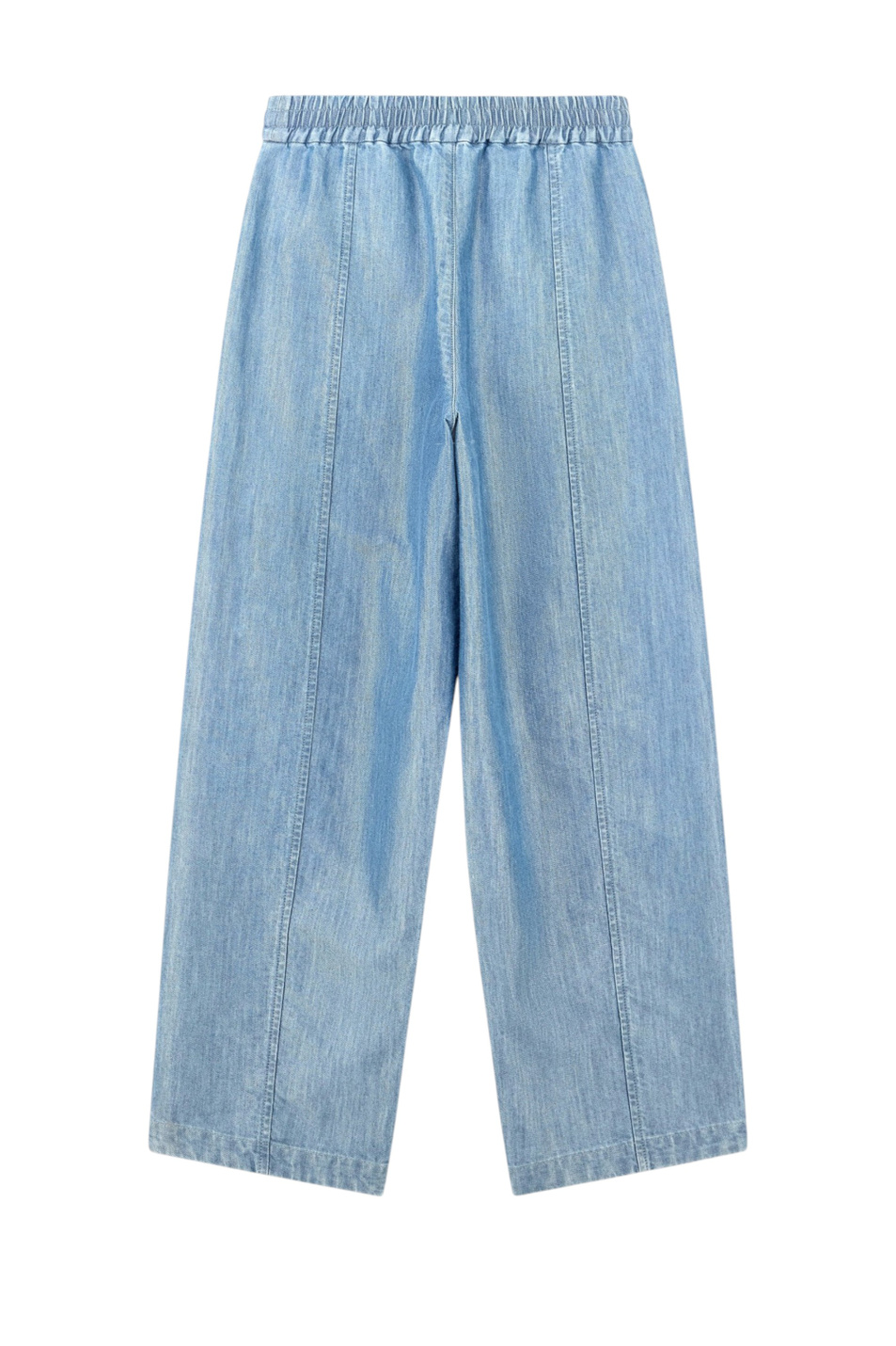 Женский Emporio Armani Джинсы-палаццо с эффектом металлик (цвет ), артикул EW004806-AF26173 | Фото 2