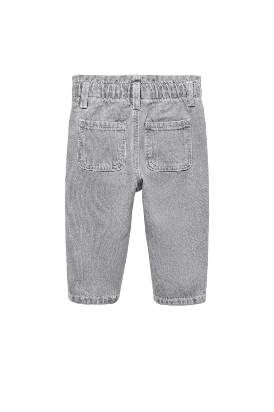 Малышкам девочкам Mango Kids Джинсы PAPERBAG из натурального хлопка (цвет ), артикул 57094392 | Фото 2