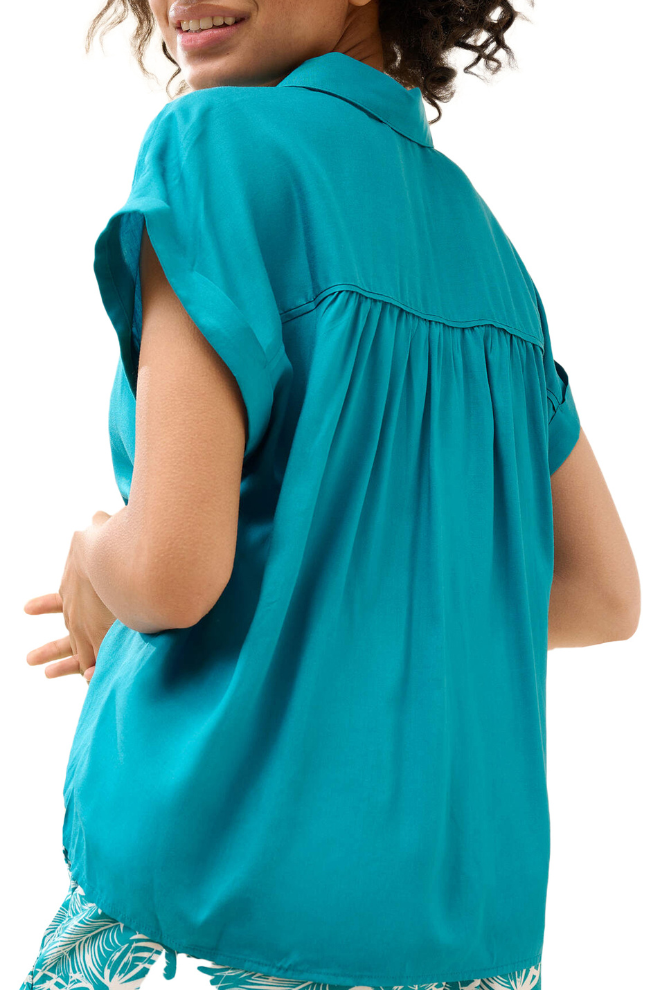 Orsay Рубашка из вискозы с коротким рукавом (цвет ), артикул 601064 | Фото 3