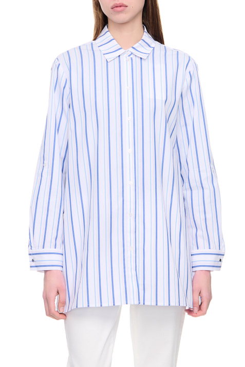Gerry Weber Рубашка из натурального хлопка в полоску ( цвет), артикул 860016-66423 | Фото 4