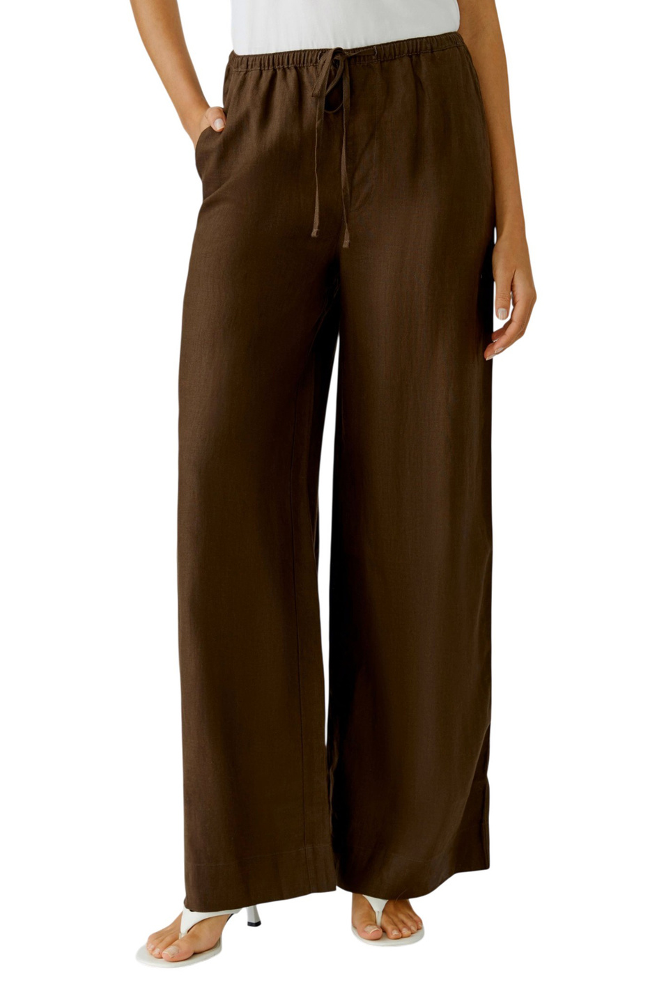 Женский OUI Брюки из льна (цвет ), артикул 97139 | Фото 4
