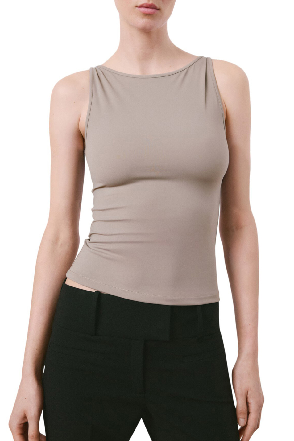 Женский Mango Топ TECLA однотонный (цвет ), артикул 27065827 | Фото 3