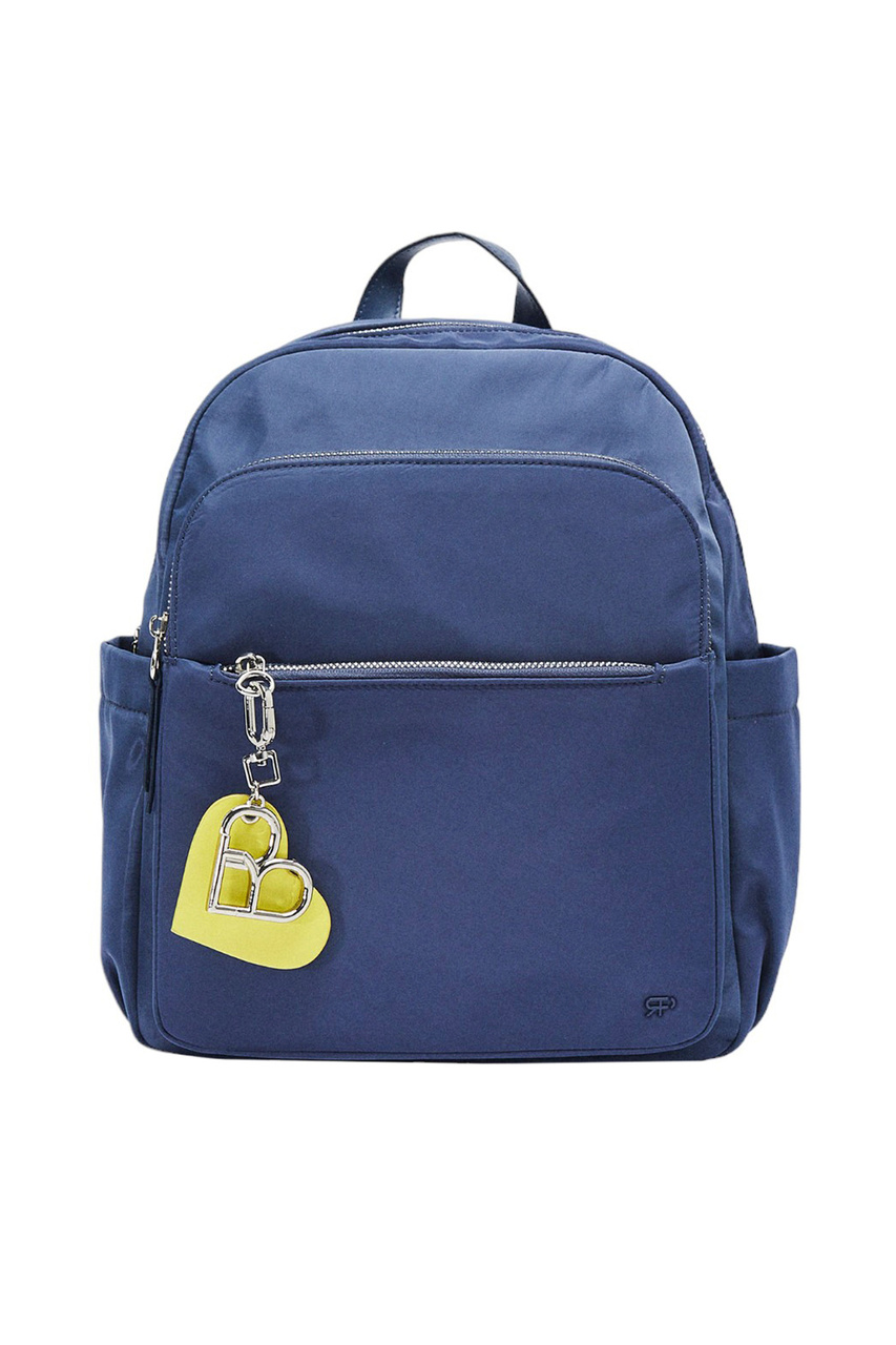 Рюкзак с подвеской в виде сердца|Основной цвет:Синий|Артикул:216356 | Фото 1