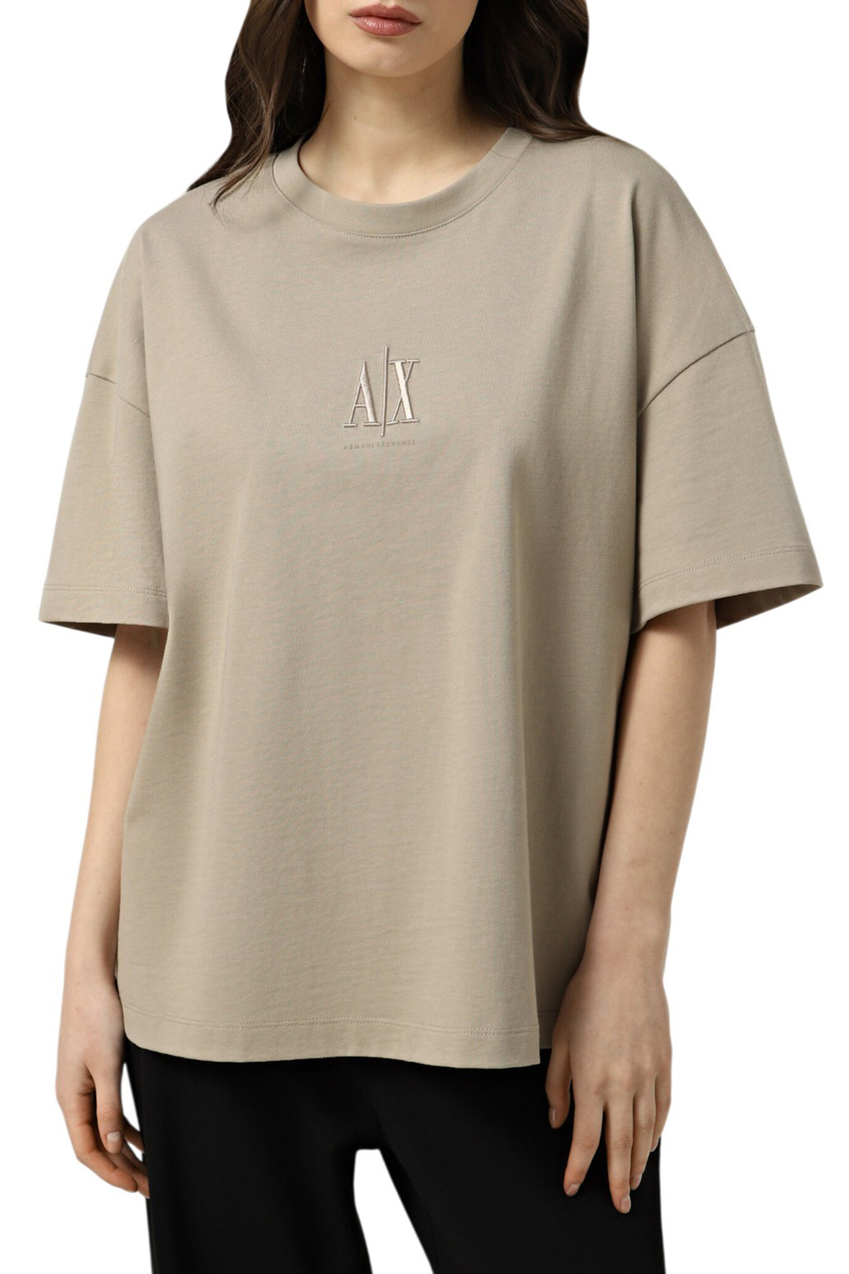 Женский Armani Exchange Футболка из хлопка (цвет ), артикул XW001182-AF15085 | Фото 4